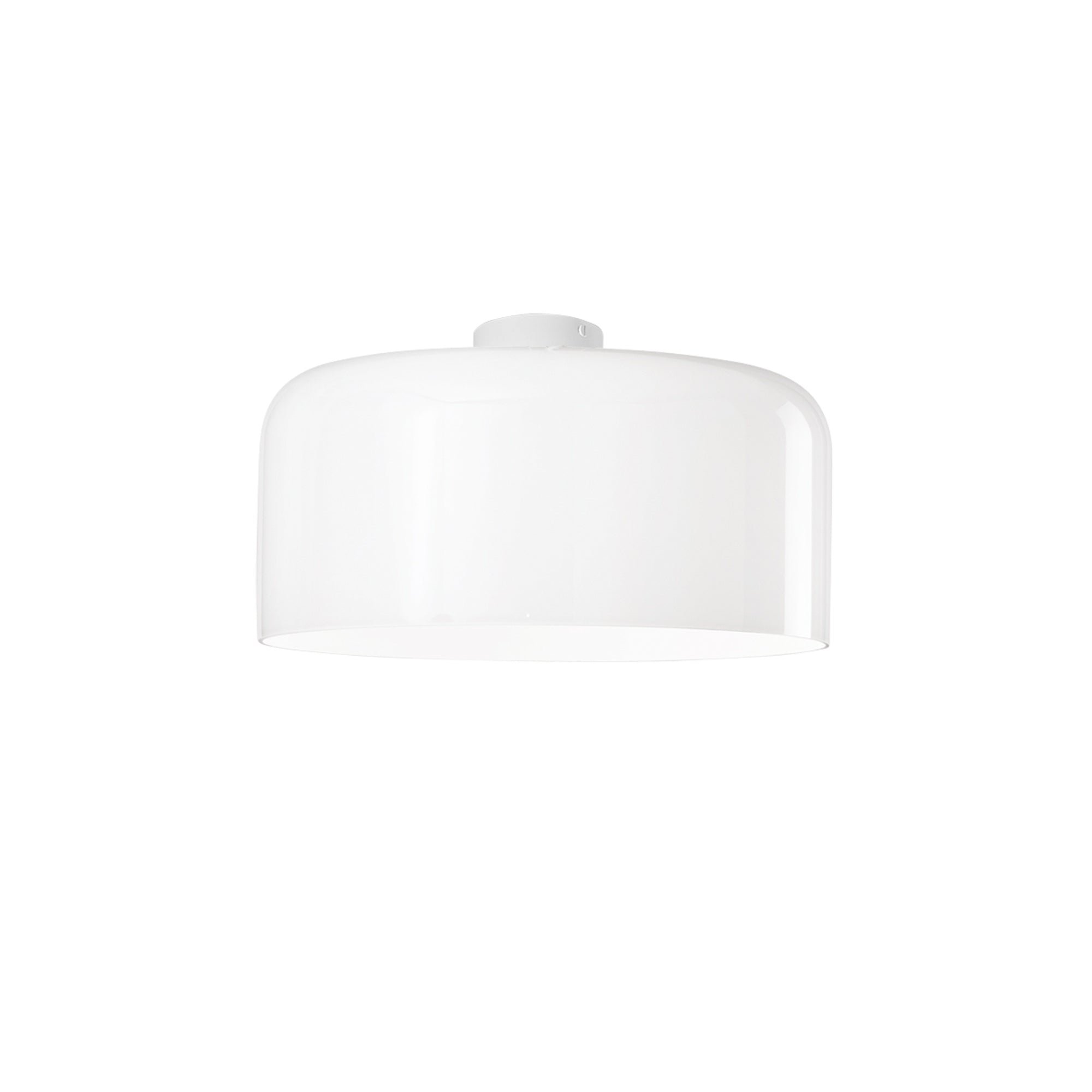 FAN I-GIBUS-PL40 BCO Stropní svítidlo Gibus, bílé, 1 x E27, 40 x 40 x 23 cm - FANEUROPE