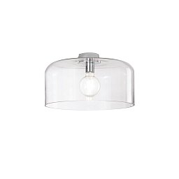Obrázek pro produkt Stropní svítidlo Gibus, průhledné, 1 x E27, 40 x 40 x 23 cm - FANEUROPE
