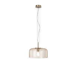 Obrázek pro produkt Závěsné svítidlo Gibus, jantarové, 1 x E27, 30 x 30 x 150 cm - FANEUROPE