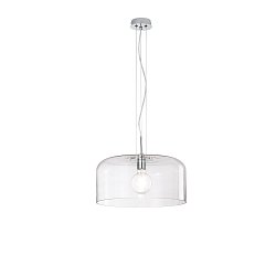 Obrázek pro produkt Závěsné svítidlo Gibus, průhledné, 1 x E27, 40 x 40 x 150 cm - FANEUROPE