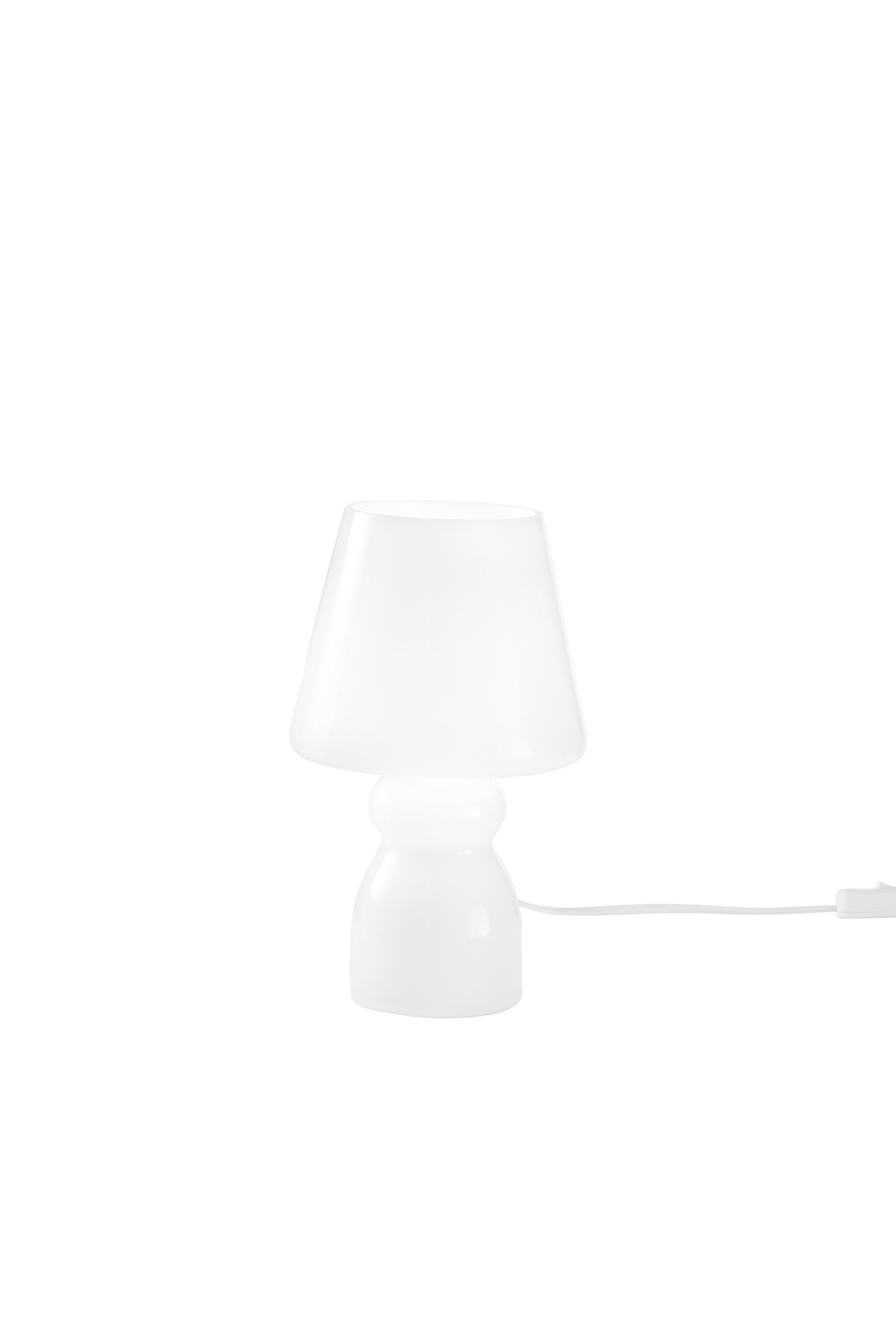FAN I-GLEAM-L-BCO Stolní lampa Gleam bílá, patice E27, 15 x 25 cm - FANEUROPE