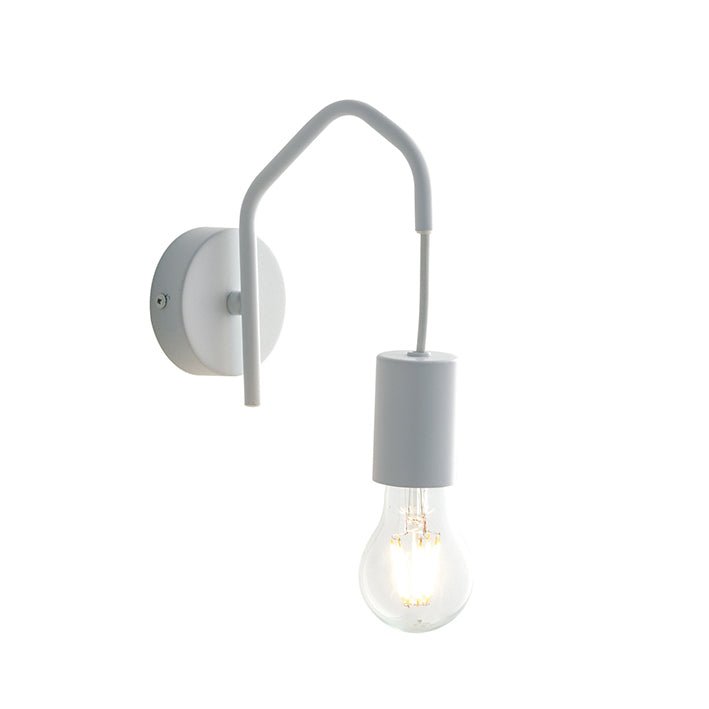 FAN I-HABITAT-AP BCO Nástěnné svítidlo Habitat, bílé, 1 x E27, 8 x 18 x 17,5 cm - FANEUROPE