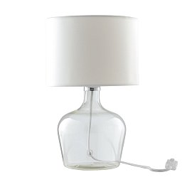 Obrázek pro produkt Stolní lampa Lume Hendrix, bílé, 1 x E27, 23 x 37 cm - FANEUROPE
