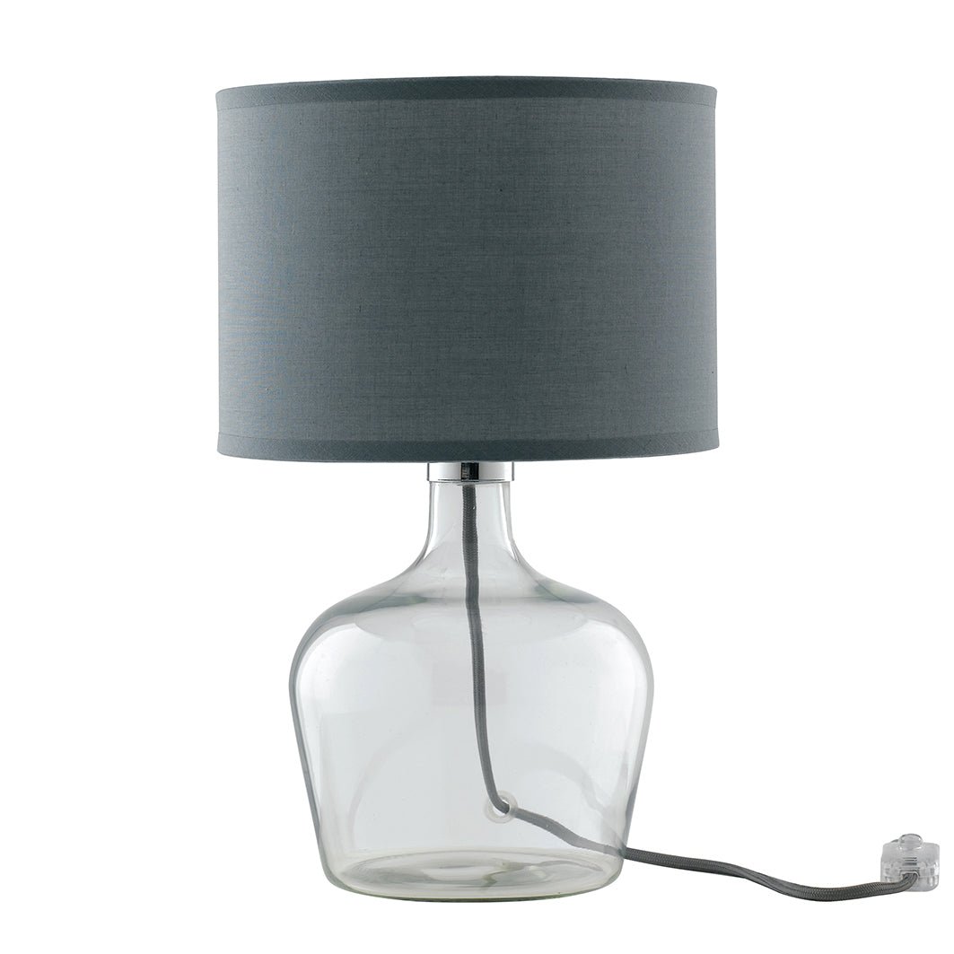 FAN I-HENDRIX-L GRI Stolní lampa Lume Hendrix, šedé, 1 x E27, 23 x 37 cm - FANEUROPE