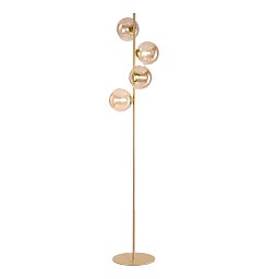 Obrázek pro produkt Stojací lampa Piantana Honey, zlatá, 4 x G9, 34,5 x 28 x 160 cm - FANEUROPE