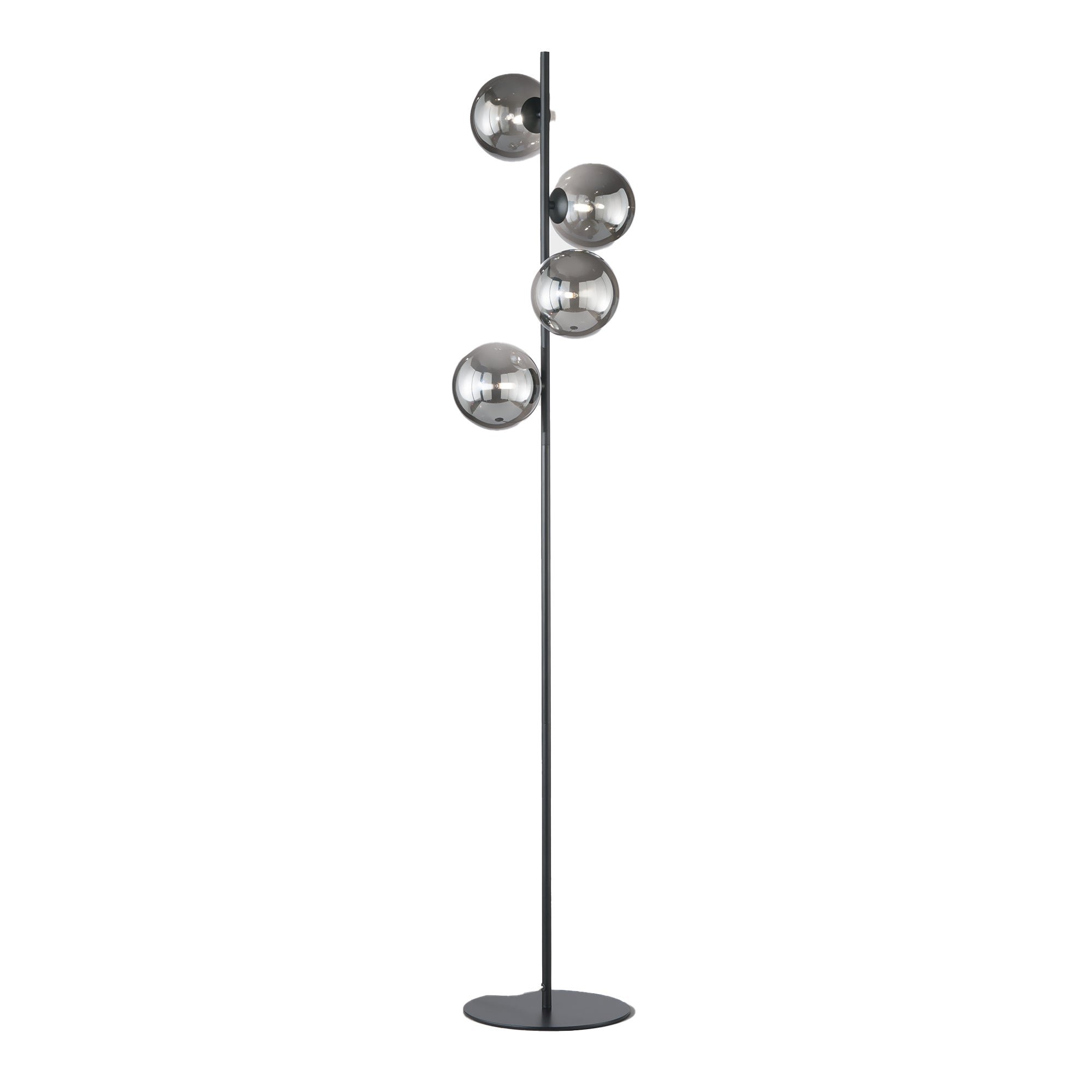 FAN I-HONEY-PT4-NER Stojací lampa Piantana Honey, černá, 4 x G9, 34,5 x 28 x 160 cm - FANEUROPE
