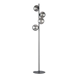 Obrázek pro produkt Stojací lampa Piantana Honey, černá, 4 x G9, 34,5 x 28 x 160 cm - FANEUROPE