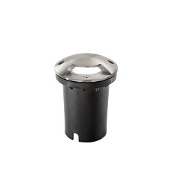Obrázek pro produkt Pojízdné svítidlo Faro Carrabile Hummer Inox, stříbrné, 1 x GU10, 10,5 x 10,5 x 14,4 cm, IP67 - FANEUROPE