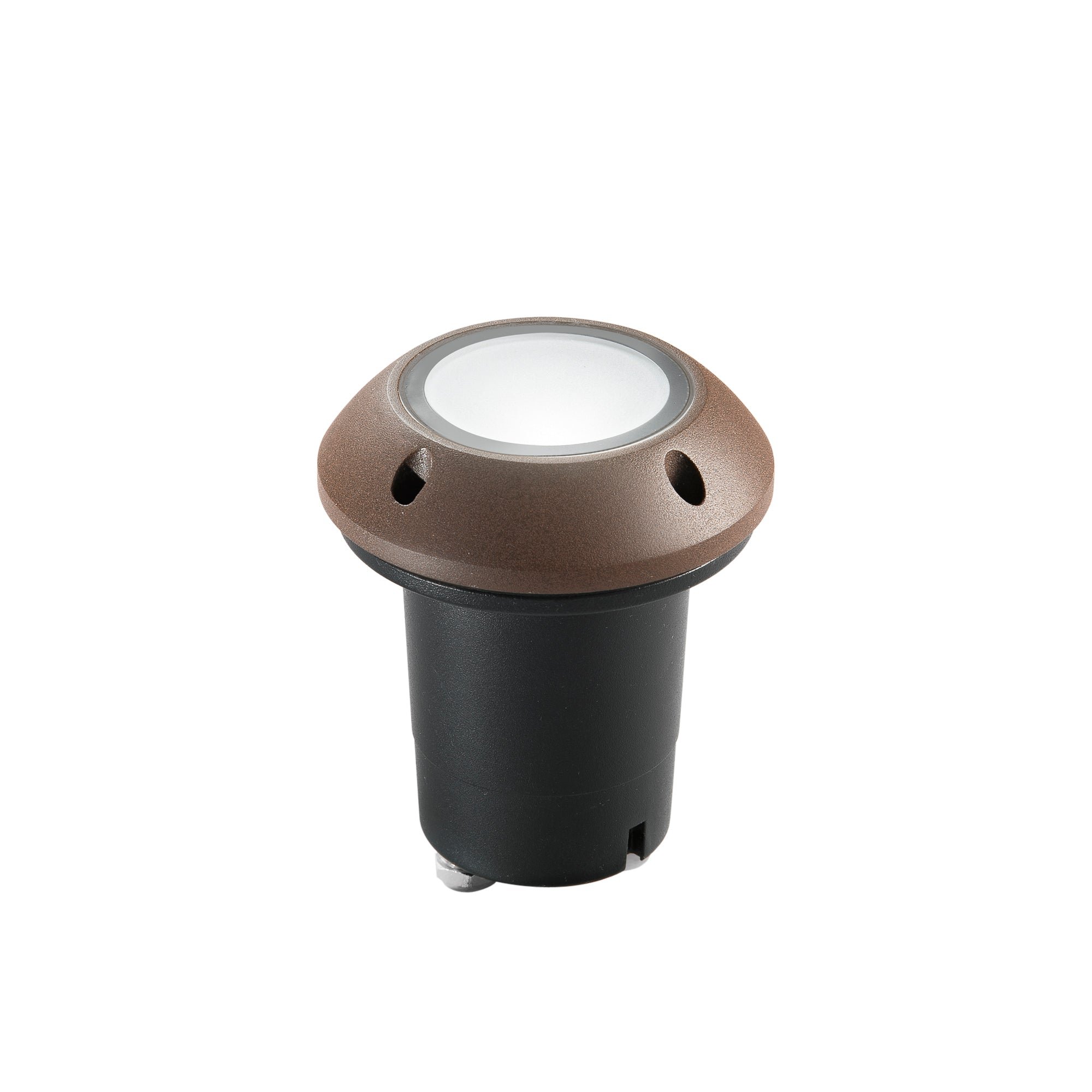 FAN I-HUMMER-UP-BRO Pojízdné svítidlo Faro Carrabile Hummer Inox, bronzové, 1 x GU10, 10,5 x 10,5 x 14,4 cm, IP67 - FANEUROPE