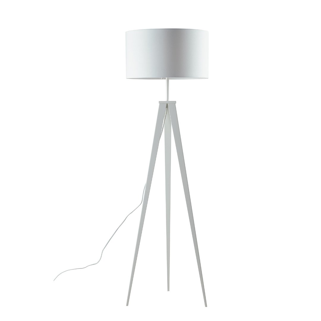 FAN I-IBIS-PT BCO Stojací lampa Piantana Ibis, bílá, 1 x E27, 50 x 160 cm - FANEUROPE