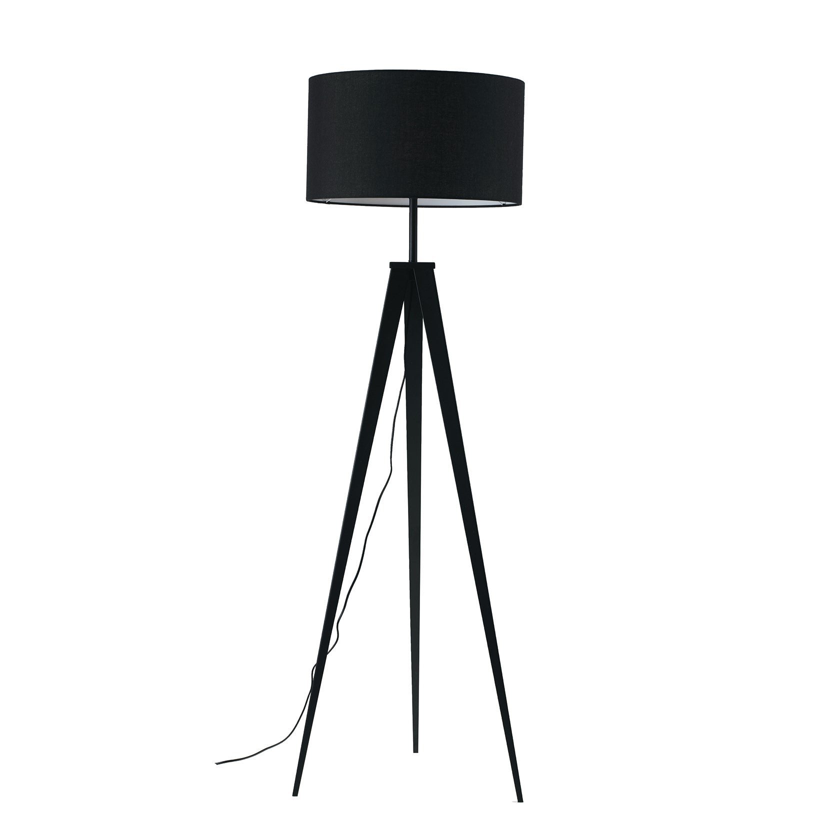 FAN I-IBIS-PT NERO Stojací lampa Piantana Ibis, černá, 1 x E27, 50 x 160 cm - FANEUROPE