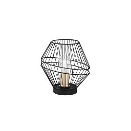 Obrázek pro produkt Stolní lampa Lumetto Kiko, černá/zlatá, 1 x E27, 25 x 25 x 25,5 cm - FANEUROPE