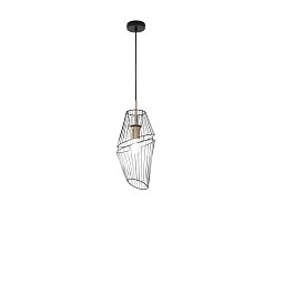 Obrázek pro produkt Závěsné svítidlo Kiko, černá/zlatá, 1 x E27, 20 x 20 x 150 cm - FANEUROPE