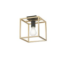 Obrázek pro produkt Stropní svítidlo Kimera, černá/zlatá, 1 x E27, 20 x 20 x 22,5 cm - FANEUROPE