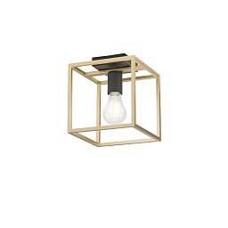 Obrázek pro produkt Stropní svítidlo Kimera, černá/zlatá, 1 x E27, 20 x 20 x 22,5 cm - FANEUROPE