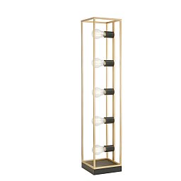 Obrázek pro produkt Stojací lampa Piantana Kimera, černá/zlatá, 5 x E27, 20 x 20 x 200 cm - FANEUROPE