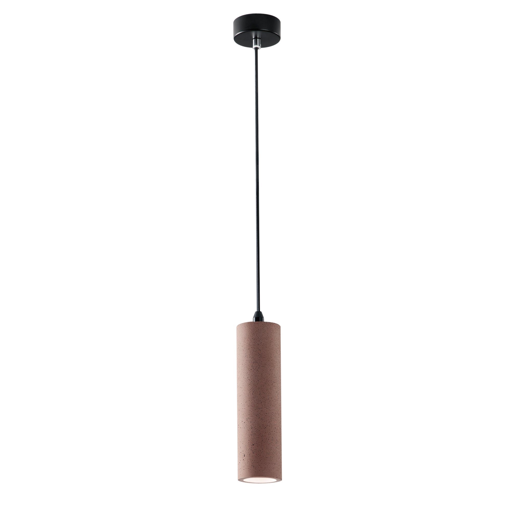 FAN I-KRUK-R-S1 MAT Závěsné svítidlo Kruk kruhové, cihlové, 1 x GU10, 7 x 130 cm - FANEUROPE