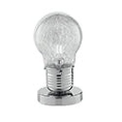 Obrázek pro produkt Stolní lampa Lume Žárovka, chromová, 1 x E14, 15 x 28 cm - FANEUROPE