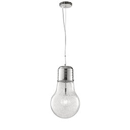 Obrázek pro produkt Závěsné svítidlo Žárovka, chromové, 1 x E27, 30 x 120 cm - FANEUROPE