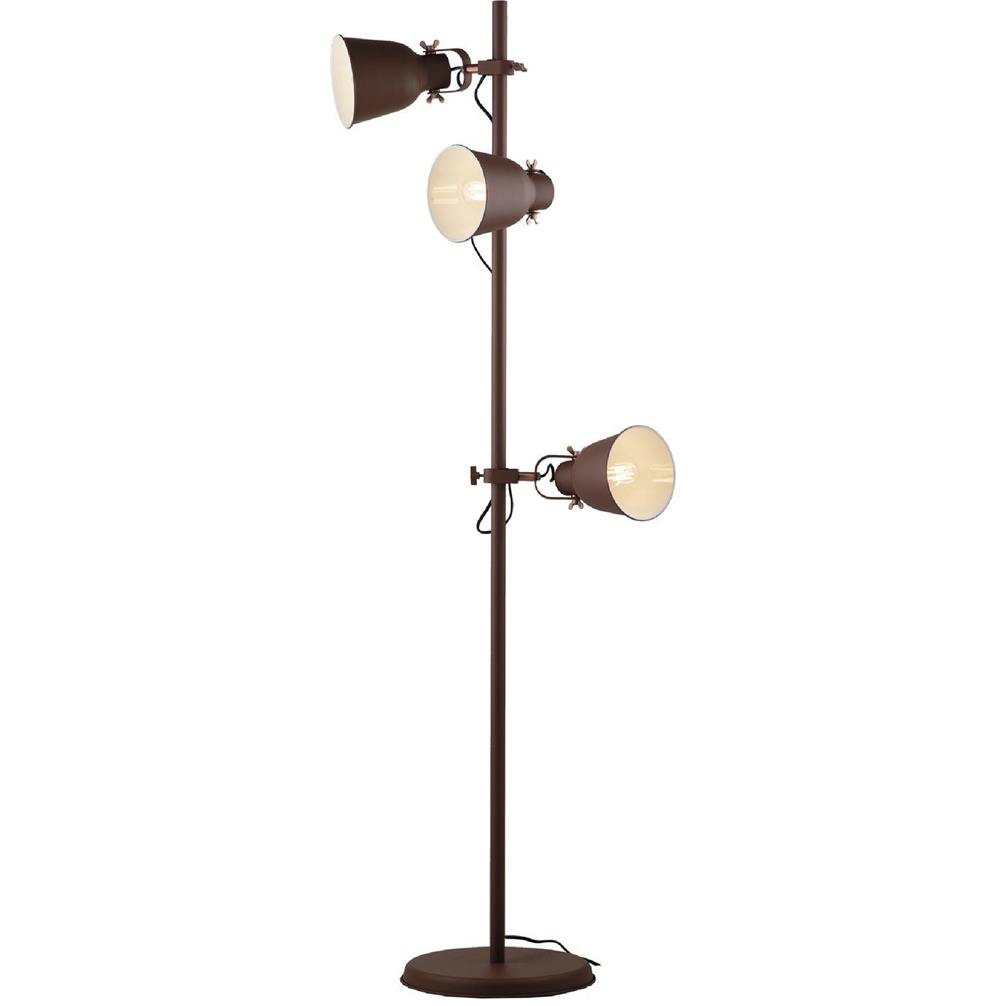 FAN I-LEGEND-PT3 BRO Stojací lampa Piantana Legend, corten/měděné, 3 x E27, 50 x 166 cm - FANEUROPE