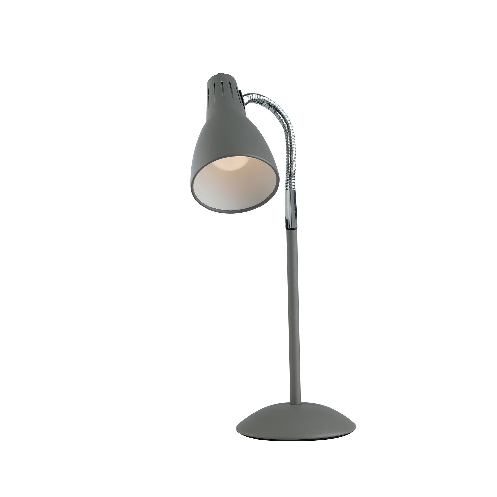 FAN I-LOGIKO-L GR Stolní lampa Lumetto Logiko, šedé, 1 x E14, 13 x 8,5 x 42,5 cm - FANEUROPE