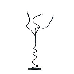 Obrázek pro produkt Stojací lampa Piantana Lover, černá, 3 x E14, 120 x 165 cm - FANEUROPE