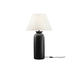 Obrázek pro produkt Stolní lampa Madiba černá keramika, průměr 40,6 x výška 68,5 cm - FANEUROPE