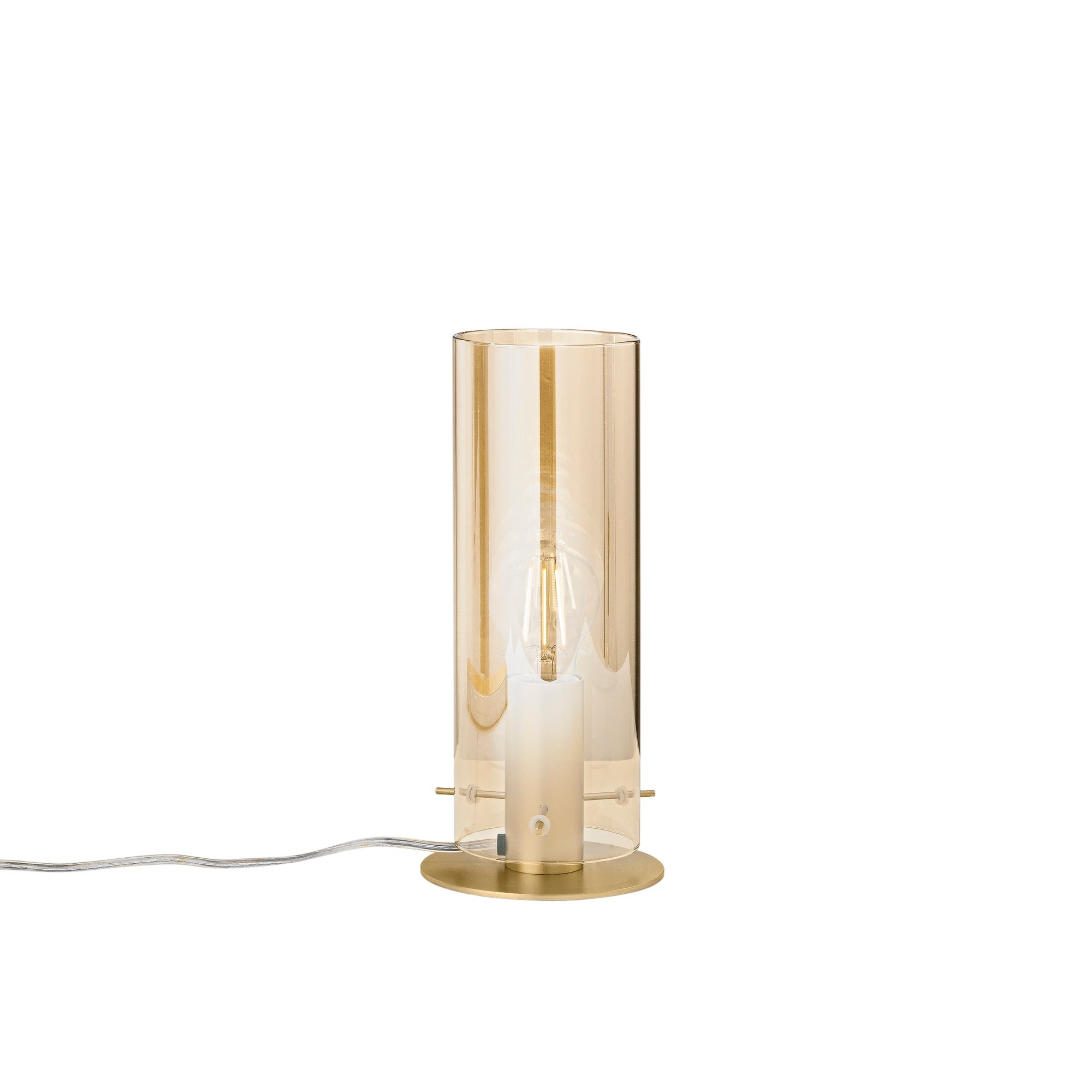FAN I-MAGIC-L-ORO Stolní lampa Lumetto Magic, zlatá/jantar, 1 x E27, 13 x 13 x 23 cm - FANEUROPE