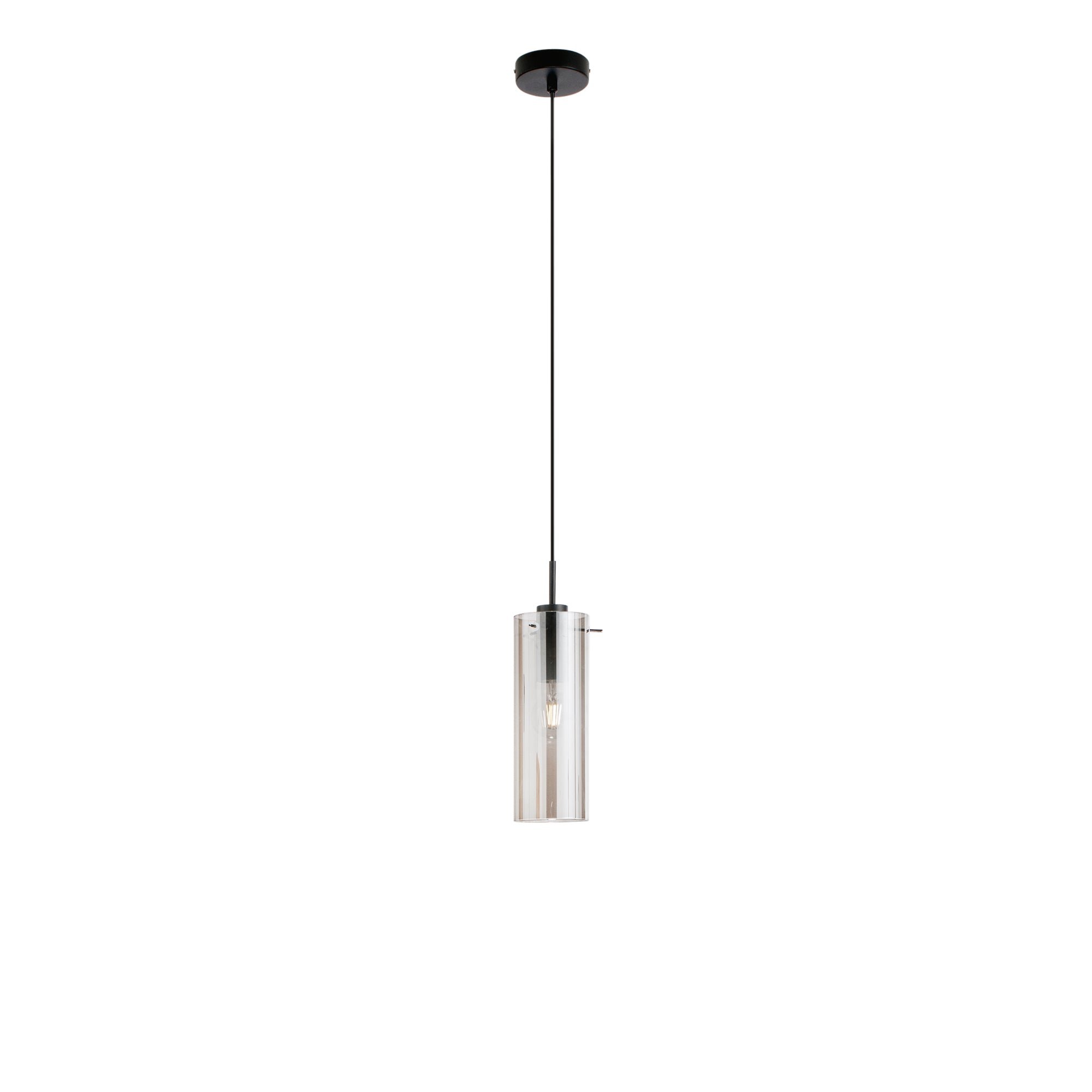 FAN I-MAGIC-S1-NER Závěsné svítidlo Magic, černá/kouřová, 1 x E27, 10 x 150 cm - FANEUROPE
