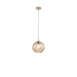 Obrázek pro produkt Závěsné svítidlo Majesty (ambra sklo) 1 x E27, 23 x 230 cm - FANEUROPE