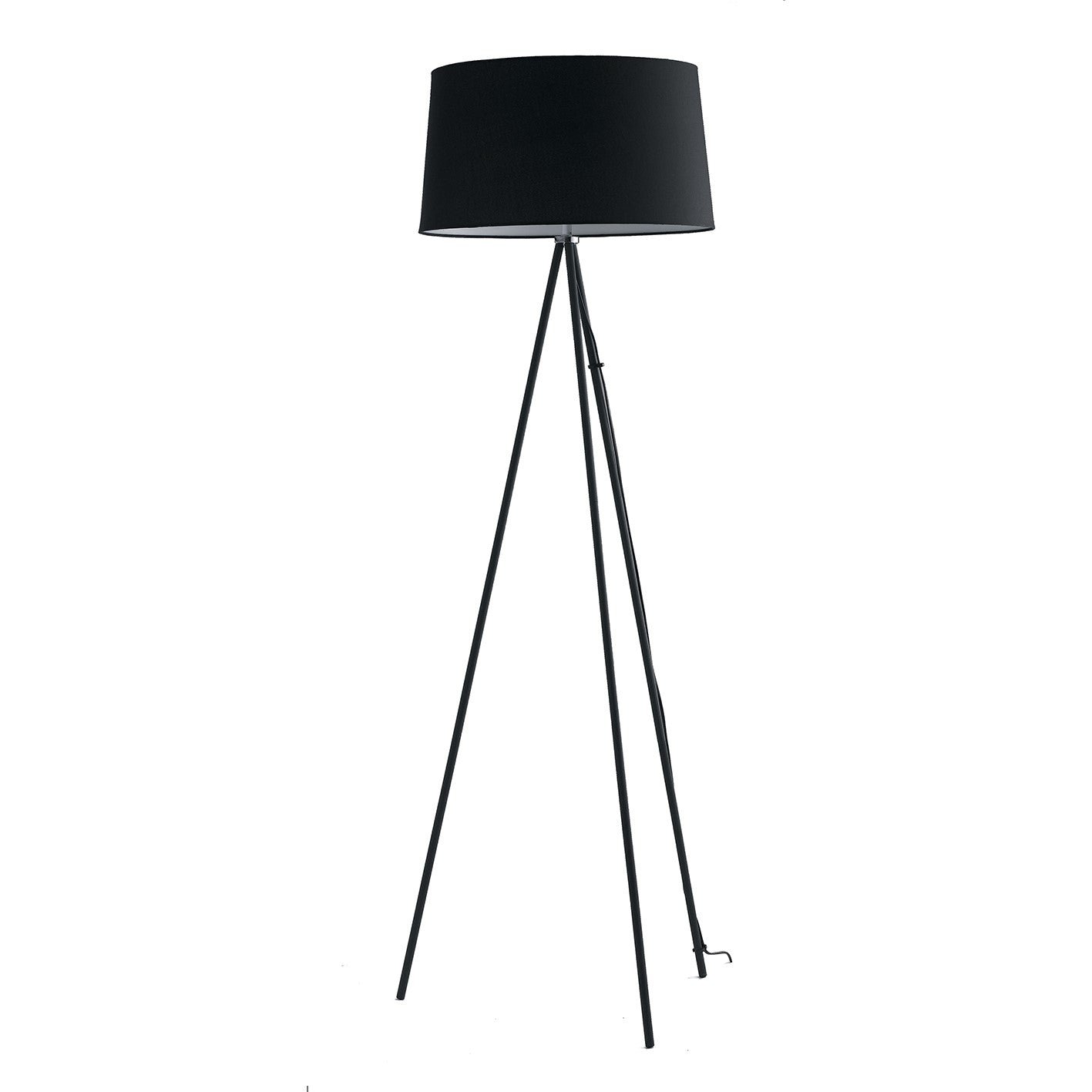 FAN I-MARILYN-PT NERO Stojací lampa Piantana Marilyn, černá, 1 x E27, 48 x 155 cm - FANEUROPE