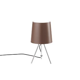 Obrázek pro produkt Stolní lampa Lume Marley, hnědá, 1 x E14, 25 x 43,5 cm - FANEUROPE