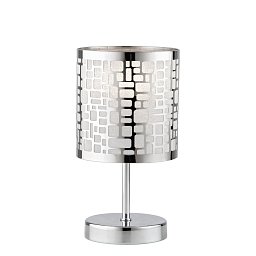 Obrázek pro produkt Stolní lampa Lume Maya, chromové, 1 x E14, 13 x 13 x 19 cm - FANEUROPE