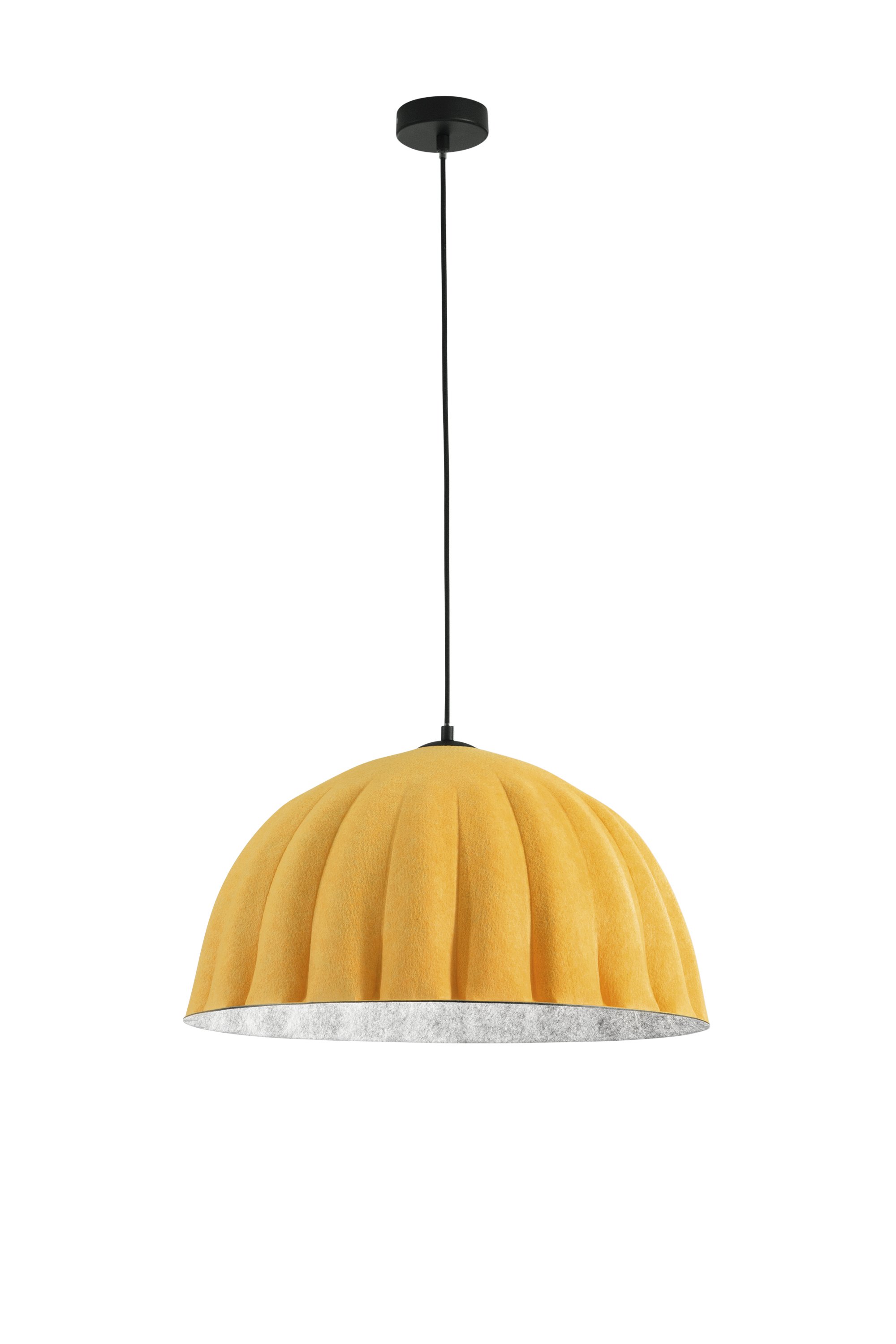 FAN I-MIDI-S1-GIA Závěsné svítidlo Midi filc oranžový/šedý, kabel 2 m, stínidlo 53 cm, 1 x E27 - FANEUROPE