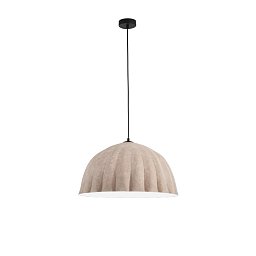 Obrázek pro produkt Závěsné svítidlo Midi filc kaki/bílý, kabel 2 m, stínidlo 53 cm, 1 x E27 - FANEUROPE