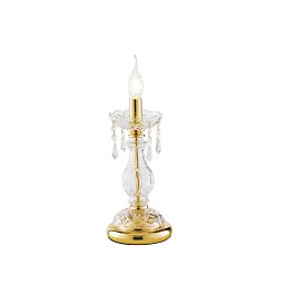 Obrázek pro produkt Stolní lampa Lume Monalisa, zlatá, 1 x E14, 15 x 41 cm - FANEUROPE