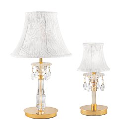 Obrázek pro produkt Stolní lampa Lumetto Monet, zlatá, 1 x E14, 18 x 38 cm - FANEUROPE