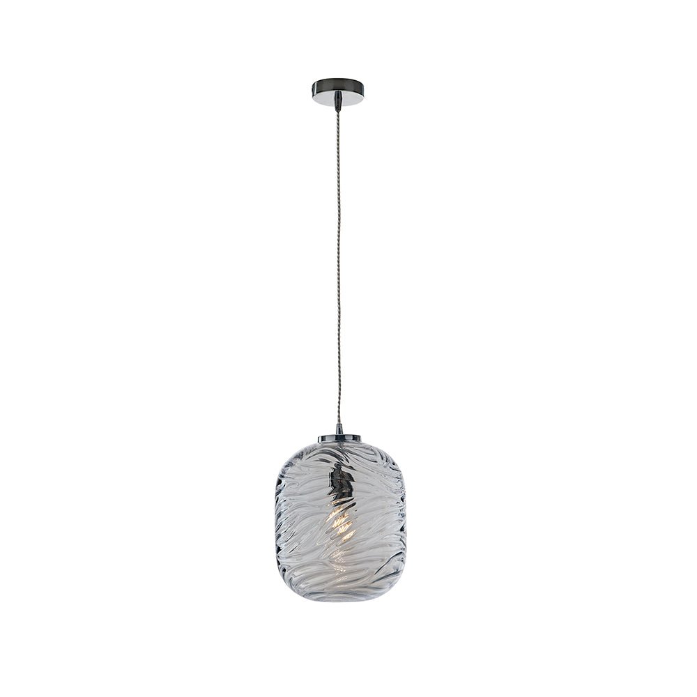 FAN I-NEREIDE-C-S1 BLU Závěsné svítidlo NEREIDE, modré, 1 x E27, 10 x 153 cm - FANEUROPE