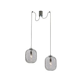 Obrázek pro produkt Závěsné svítidlo NEREIDE, průhledné, 1 x E27, 25 x 25 x 283 cm - FANEUROPE
