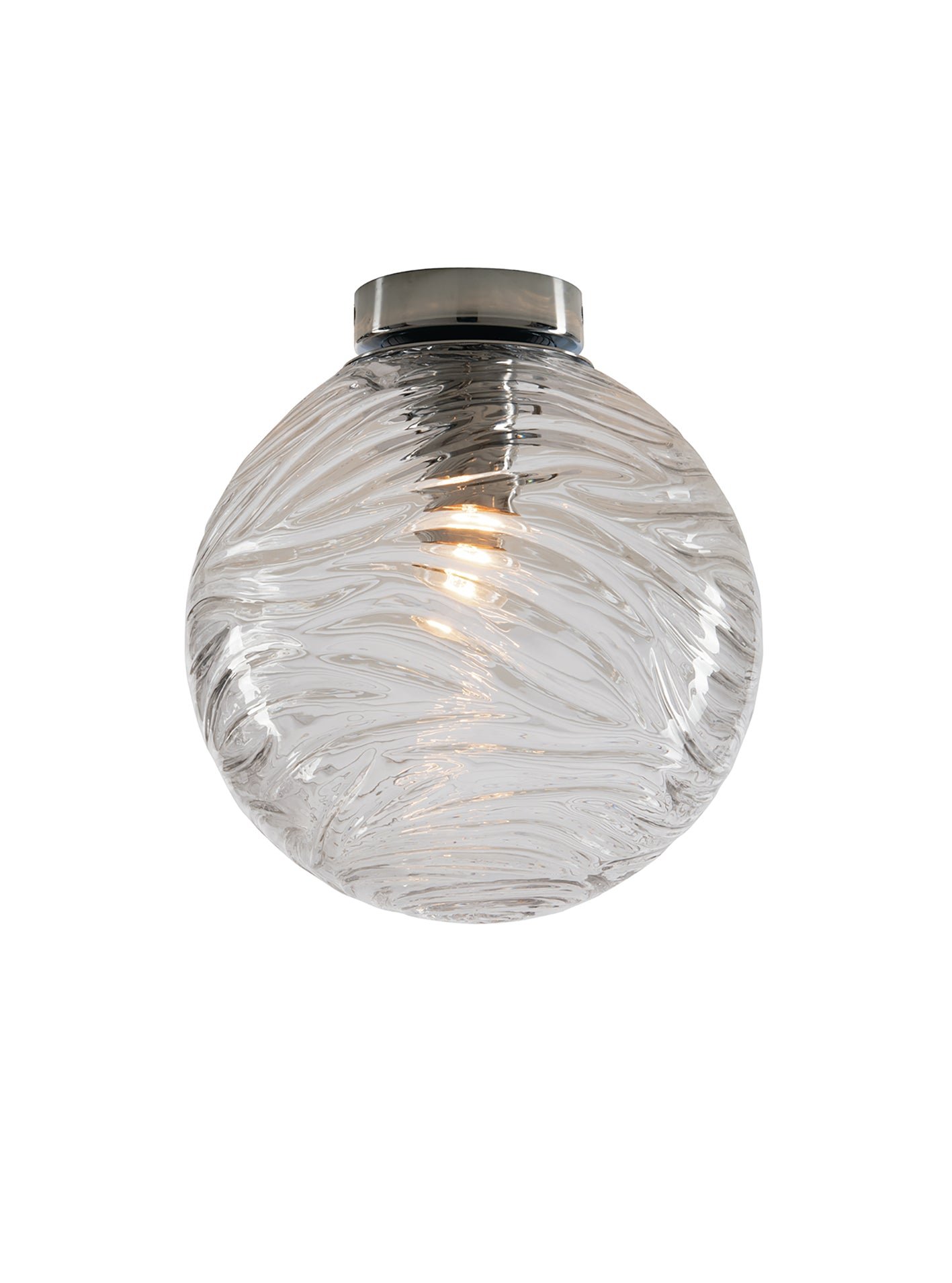 FAN I-NEREIDE-G-PL30 TR Stropní svítidlo NEREIDE, průhledné, 1 x E27, 30 x 30 cm - FANEUROPE