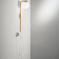 Obrázek pro produkt Nástěnné svítidlo ODISSEO, zlatá, 1 x E14, 15 x 15 x 65,5 cm - FANEUROPE