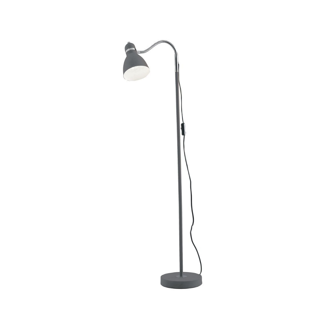 FAN I-PEOPLE-PT GR Stojací lampa PIANTANA PEOPLE, šedá, 1 x E27, 34 x 13 x 142 cm - FANEUROPE