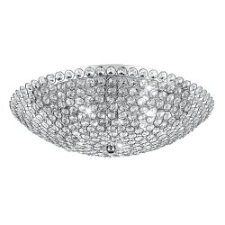 Obrázek pro produkt LED stropní svítidlo Planet, chrom, 6 x G9, 45 x 45 x 15 cm - FANEUROPE
