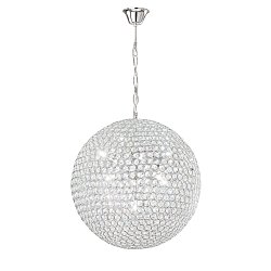 Obrázek pro produkt Závěsné svítidlo Planet, chrom, 9 x G9, 50 x 50 x 120 cm - FANEUROPE