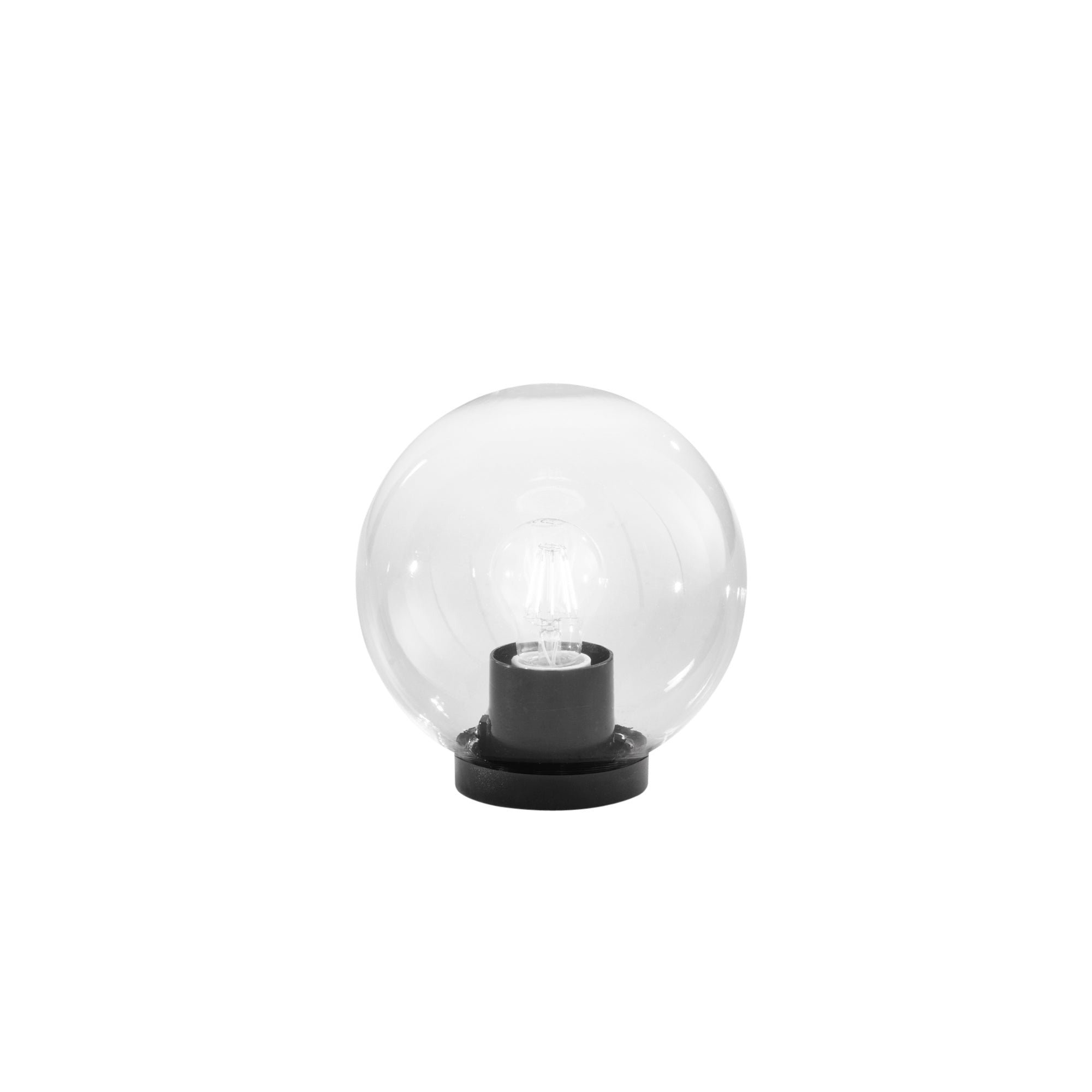FAN I-POLLY-G20-TR Venkovní svítidlo Lumetto Polly Fibra di, plast, průhledná, 1 x E27, 21 x 20 x 20 cm, IP44 - FANEUROPE
