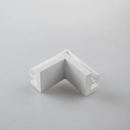 Obrázek pro produkt Úhlová spojka Mono – bílý hliníkový profil s opálovým difuzorem, 10 x 6,5 cm - FANEUROPE