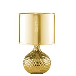 Obrázek pro produkt Stolní lampa Lumetto Pulsar zlatá, patice E27+E14, 22 x 22 x 35 cm - FANEUROPE
