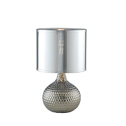 Obrázek pro produkt Stolní lampa Lumetto Pulsar stříbrná, patice E27+E14, 22 x 22 x 35 cm - FANEUROPE