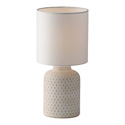 Obrázek pro produkt Stolní lampa Lumetto Ravello bílá, patice E14, 15 x 32 cm - FANEUROPE