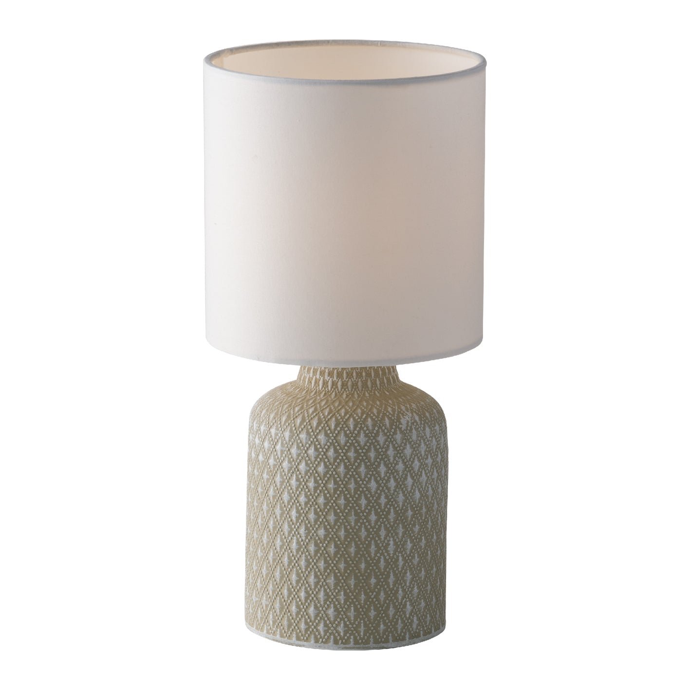 FAN I-RAVELLO-L GR Stolní lampa Lumetto Ravello šedobílá, patice E14, 15 x 32 cm - FANEUROPE